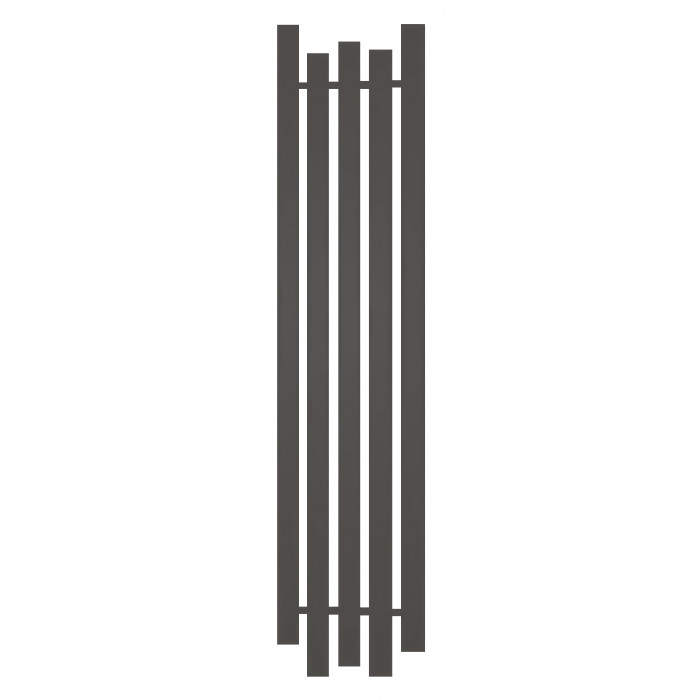 Радиатор отопления Genesis-Aqua Bassa 160x45 см Графитовый серый