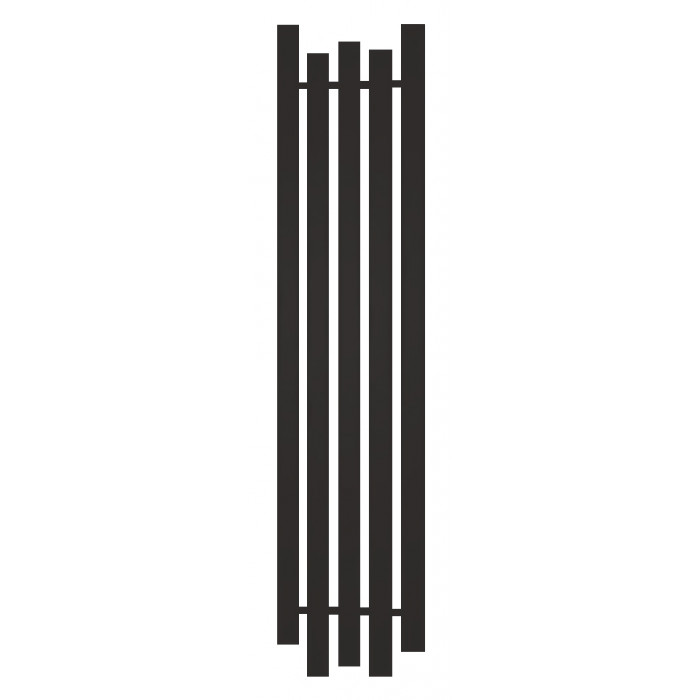 Радиатор отопления Genesis-Aqua Bassa 160x45 см Глубокий черный