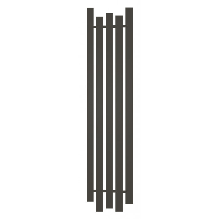 Радиатор отопления Genesis-Aqua Bassa 160x45 см Графитовый черный