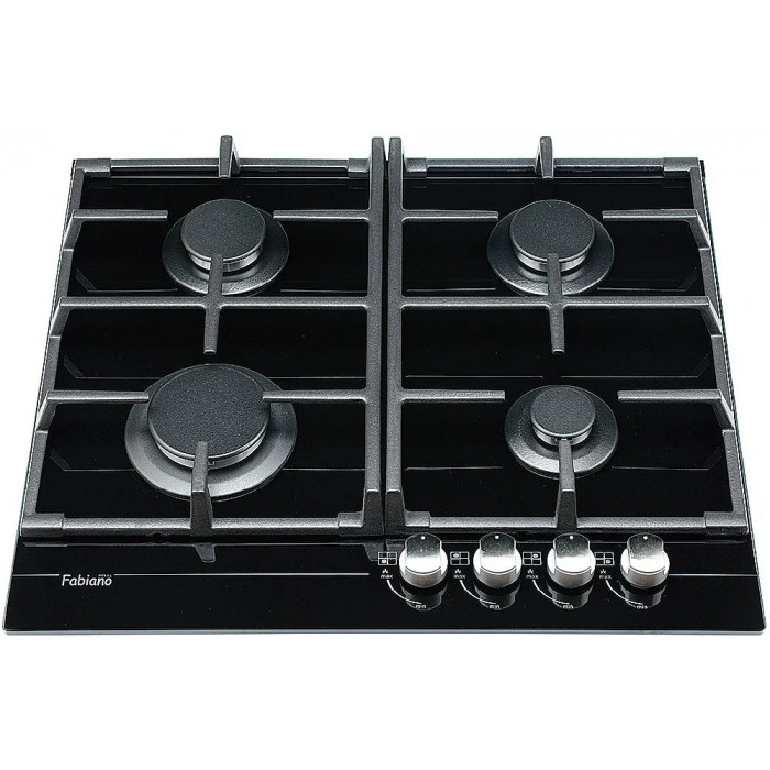 Газова варильна поверхня Fabiano FHG 1244 VGH Black Glass 8111.406.1029