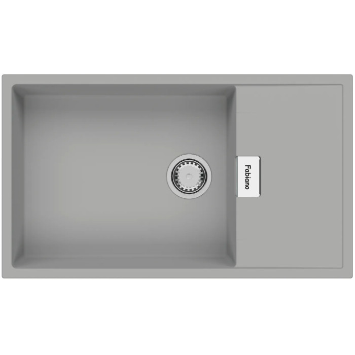 Кухонне миття Fabiano Cubix 86x50 XL Grey Metallic 8221.201.0974