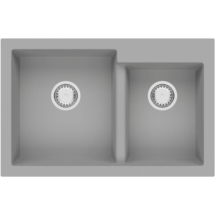 Кухонна мийка Fabiano Quadro 79x51x2 Grey Metallic 8221.201.0946