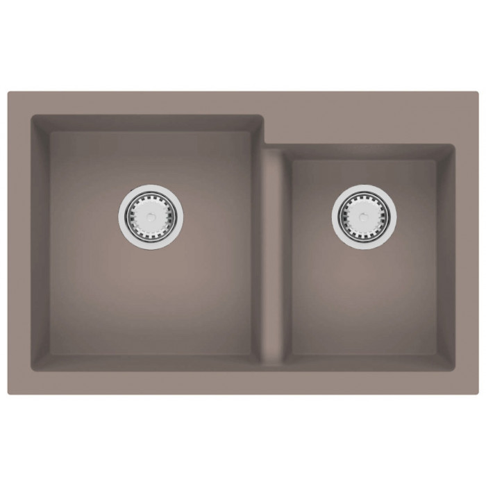 Кухонна мийка Fabiano Quadro 79x51x2 Truffle Beton 8221.201.0989