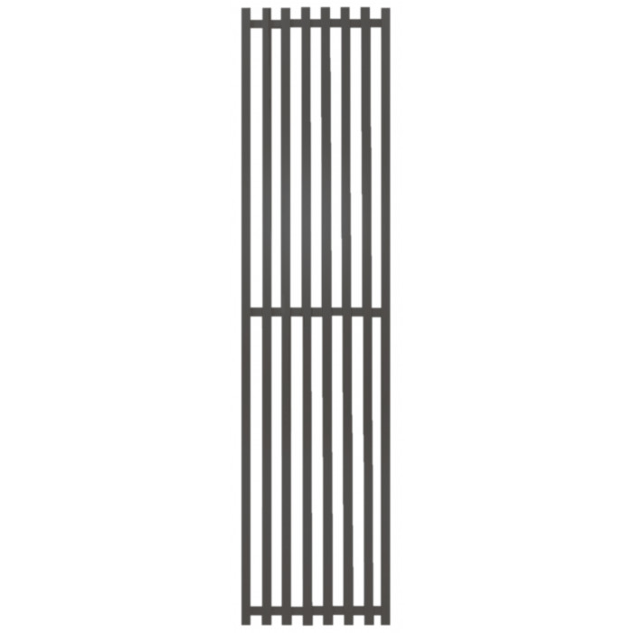 Радиатор отопления Genesis-Aqua Siena 180x45 см Графитовый серый