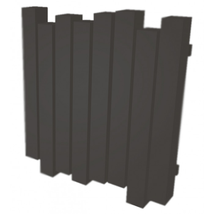 Радиатор отопления Genesis-Aqua Wave 60x80 см Сигнальный черный
