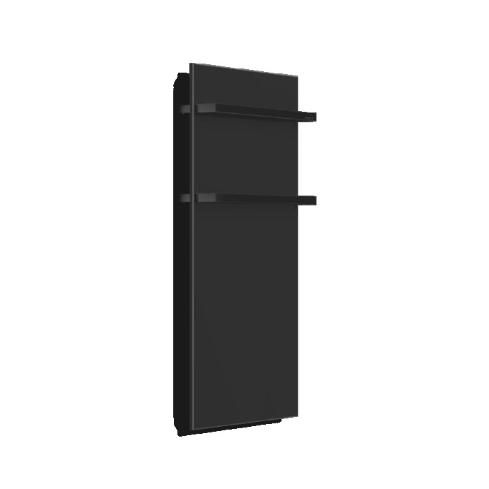 Полотенцесушитель стеклянный Hybro ONYX s 2m черный, 470x900x8 мм, 350 Вт матовый