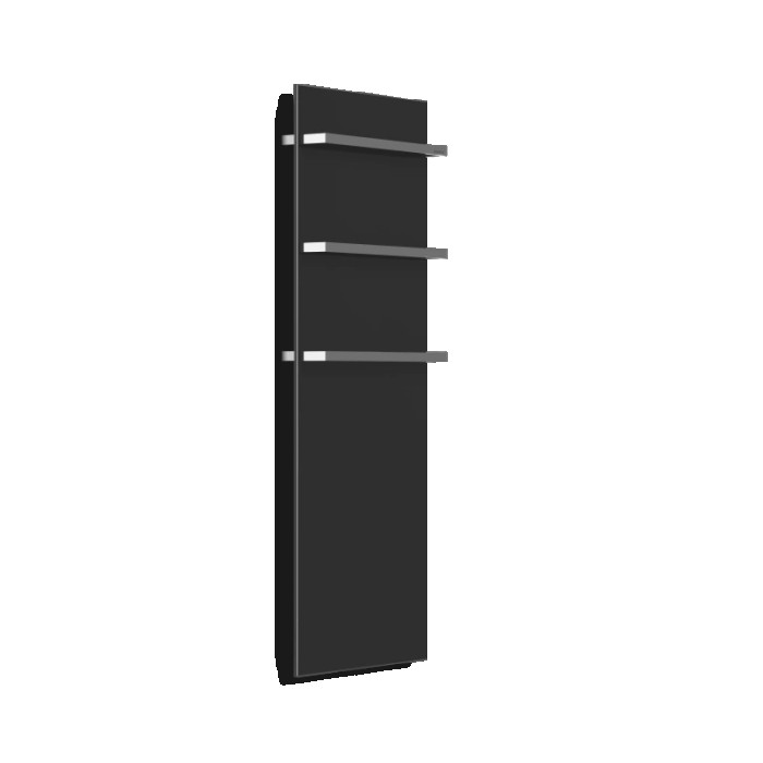 Рушникосушка скляна ONYX s 3m чорна, 470x1200x8 мм, 470 Вт матова
