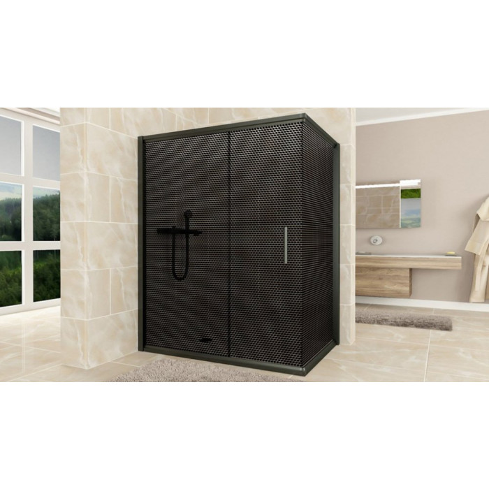 Душевая кабина Aquanil Minnesota Black Dark 120x90x190 см тонированное стекло (MINNESOTA90DARK)
