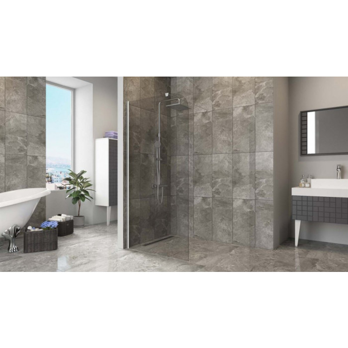 Душевая перегородка Aquanil Fit 90х190 стекло прозрачное (FIT90)