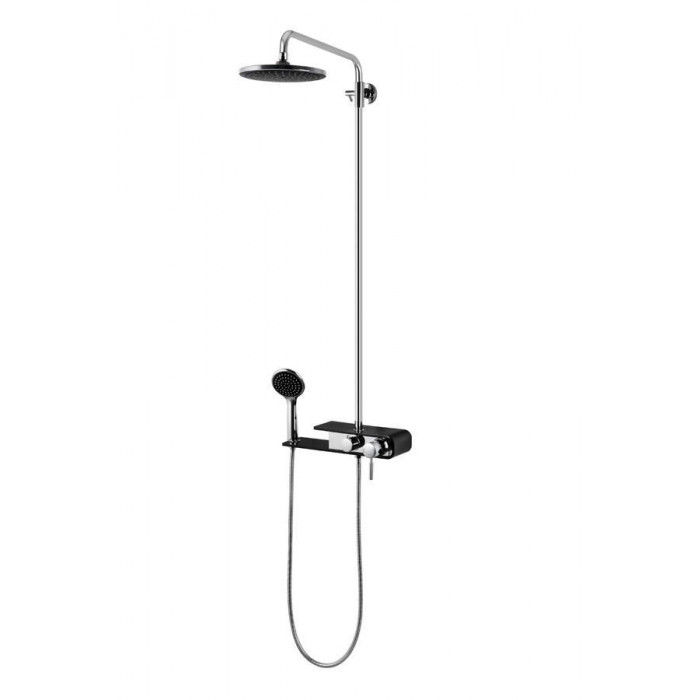 Душевой гарнитур Corsan KLAR FIBER CHROME BLACK