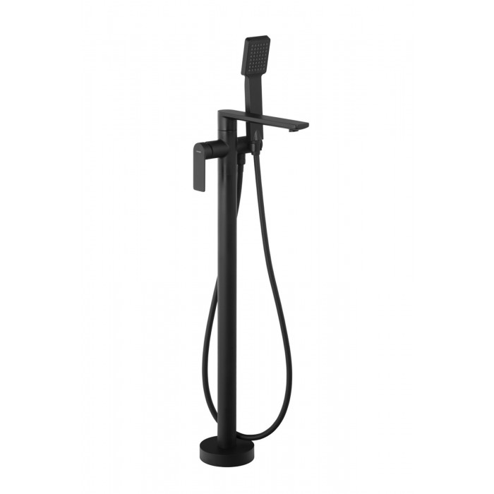 Смеситель для ванны Corsan TRINO BLACK MATT черный напольный