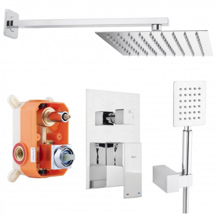 Душевой гарнитур скрытого монтажа Yoka Dual 25 CHROM + BOX хром