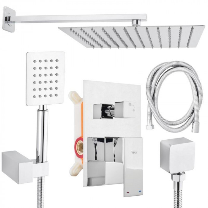 Душевой гарнитур скрытого монтажа Yoka Dual 30 CHROM + BOX хром