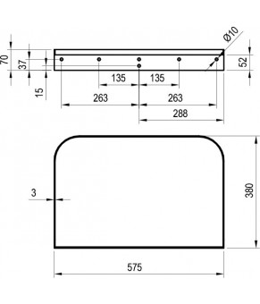 Консоль Ravak Yard 800 Черный X01783