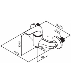 Смеситель Damixa Palace Evo 422000000