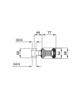 Запорный вентиль Bugnatese Olympia 8462K BR