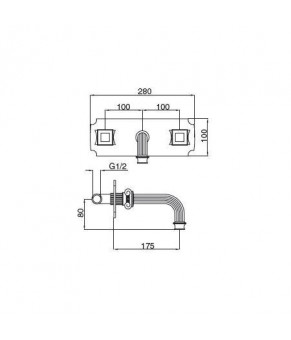 Смеситель Bugnatese Olympia 8472K BR
