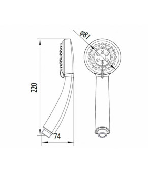 Ручной душ Damixa Contour 760200300