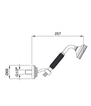 Душевая система Bugnatese Olympia Monocomando 8572 19714 99302 19254 CR