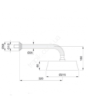 Душевая система Bugnatese Olympia Monocomando 8572 19714 99302 19254 DO