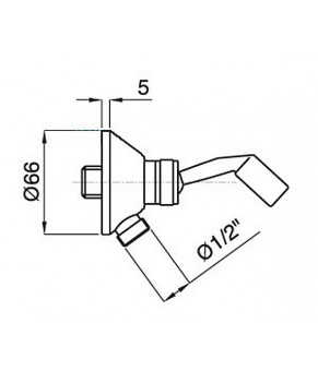 Гигиенический душ Bugnatese Olympia Monocomando 8530 19175 19466 19431 DO