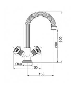 Смеситель Bugnatese Olympia 8434 BR