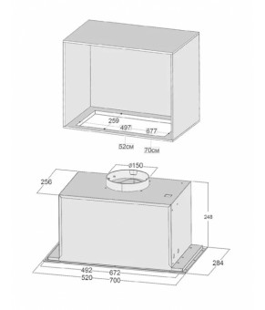 Вытяжка кухонная Fabiano Tempo 520 Inox 8104.410.0717