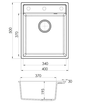 Кухонная мойка Fabiano Classic 40x50 Cream 8221.301.1097