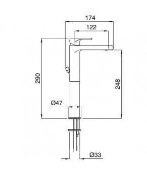 Смеситель Bugnatese Simple 6621 CR