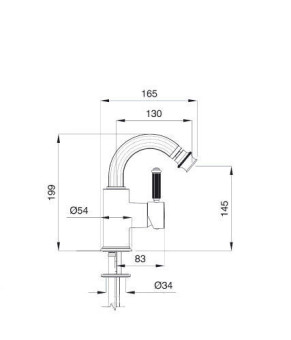 Смеситель Bugnatese Olympia Monocomando 8523 DO