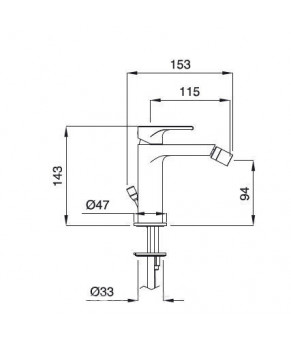 Смеситель Bugnatese Simple 6623 NS