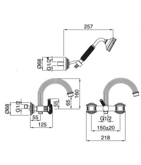 Смеситель Bugnatese Olympia DO8402K