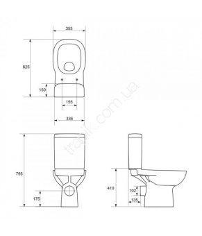 Унитаз-компакт Cersanit Facile 011 K30-009