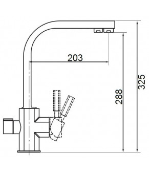 Смеситель Fabiano FKM 3113 Inox 8231.403.0667