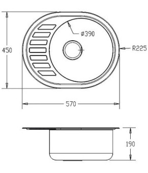 Кухонная мойка Fabiano BR 57x45 8213.401.1011