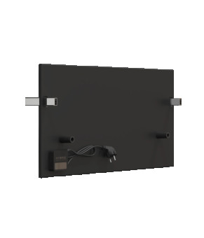 Полотенцесушитель стеклянный Hybro ONYX s 1l белый, 620x300x8 мм, 160 Вт матовый