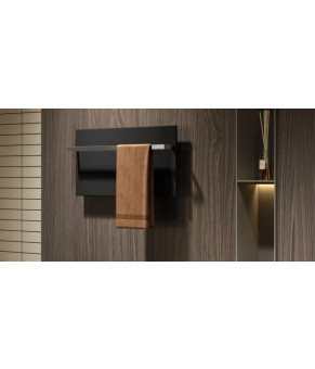 Электрический полотенцесушитель Hybro Onyx 1l Черный глянцевый