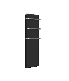 Полотенцесушитель стеклянный ONYX s 3m черный, 470x1200x8 мм, 470 Вт матовый