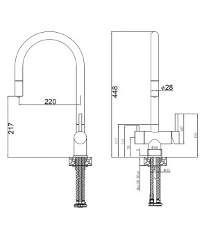 Смеситель Fabiano FKM 3118P SS Inox 8231.401.1015