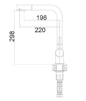Смеситель Fabiano FKM 3140 SS Inox 8231.401.0070