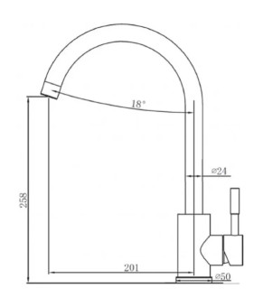 Смеситель Fabiano SKF 850 ST Cream 8232.401.0910