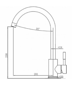 Смеситель Fabiano SKF 850 ST Inox 8232.401.0746
