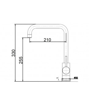 Смеситель Fabiano SKF 860 ST Inox 8232.401.0747