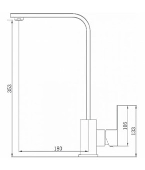 Смеситель Fabiano SKF 870 ST Inox 8232.401.0748