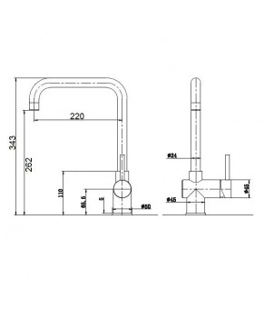 Смеситель Fabiano FKM 32 SS Inox 8232.401.0498