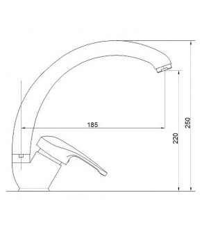 Смеситель Fabiano FKM 34 Inox 8232.402.0385