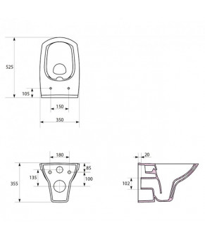 Инсталляция Cersanit AQUA 02 MECH QF SZWZ1005346324