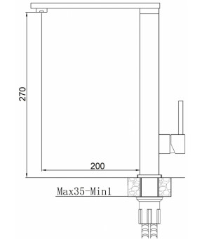 Смеситель Fabiano FKM 57 Inox 8232.403.1018