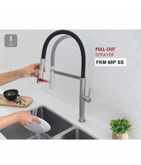 Смеситель Fabiano FKM 68P SS Inox 8232.401.1020