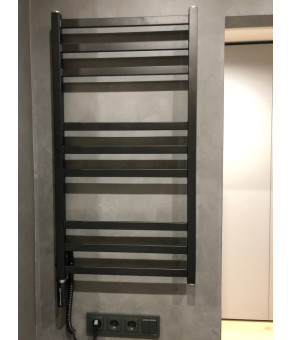 Водяной полотенцесушитель Genesis-Aqua Tristar 120x53 см Коричнево-бежевый